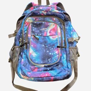 Galaxy Print Multi-Compartment Tech Backpack